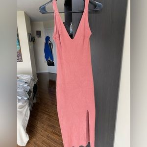 Dynamite Dusty Rose Sweater and Bodycon Dress Set - Medium